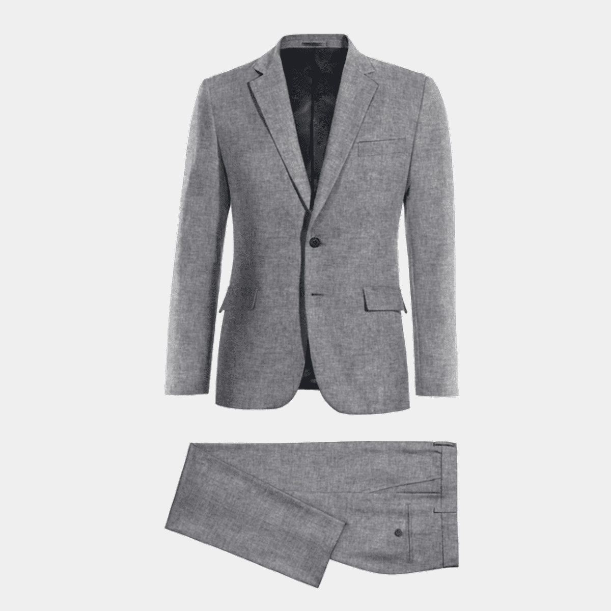 Blue Linen-cotton Suit $379 Hockerty.