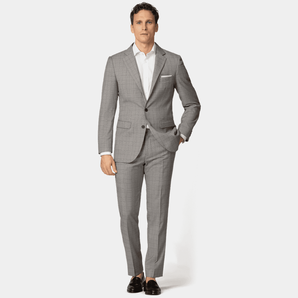 2button polyester suits Hockerty