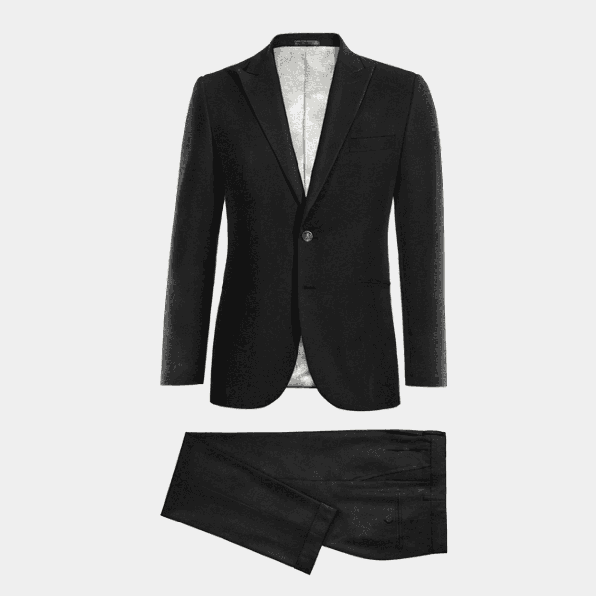 Harlem Brass and Faux Leather Grey Peak Lapel Zoot Suit main image 0