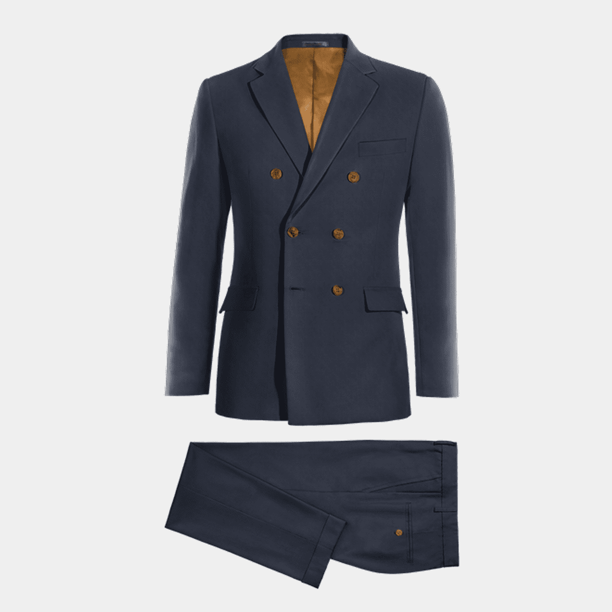 Navy double clearance breasted suit