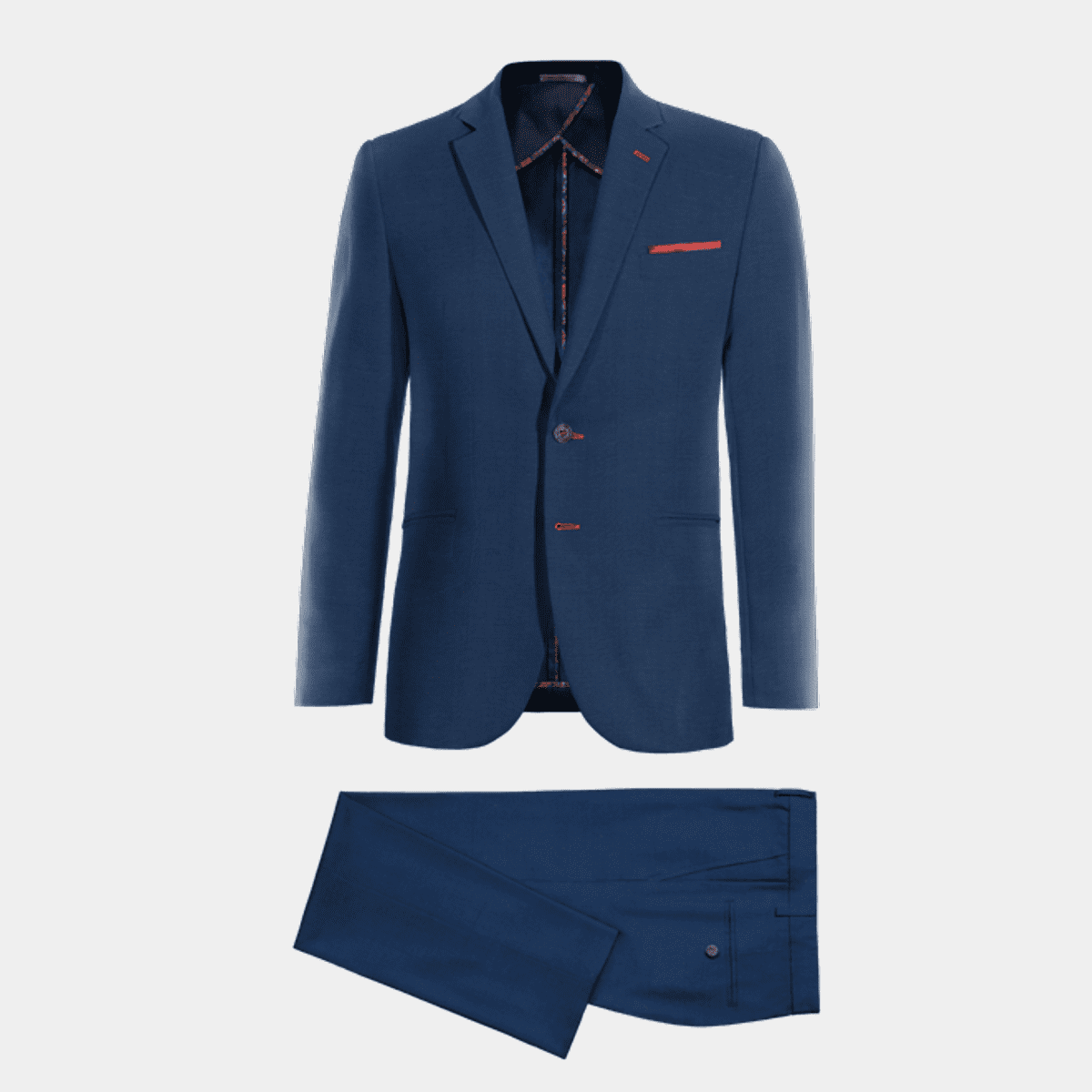 Royal blue super 120s limited edition unlined Suit