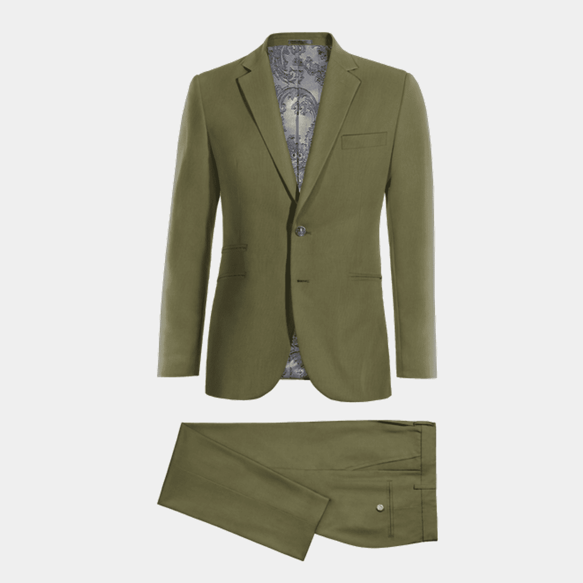 green linen suit mens