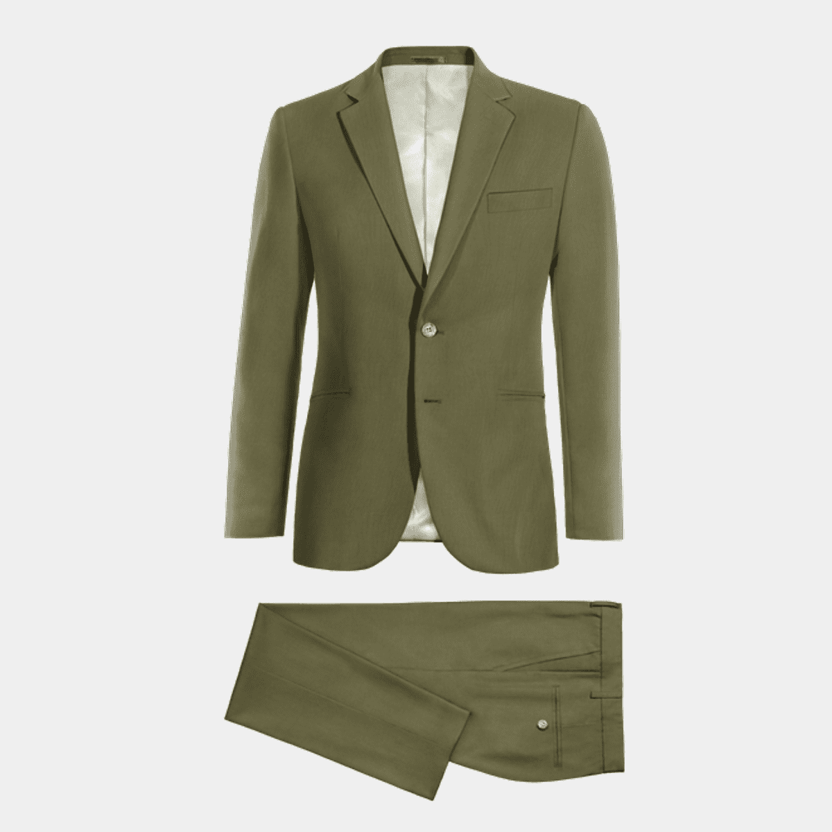 green-linen-suit