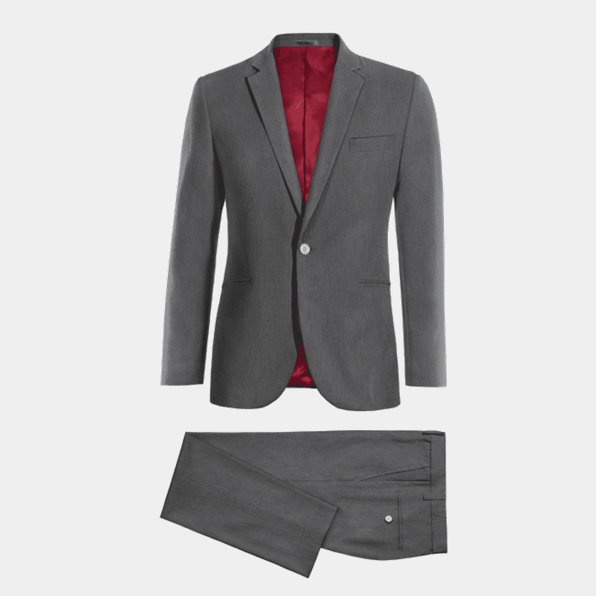 Grey pinstripe flannel slim fit Suit