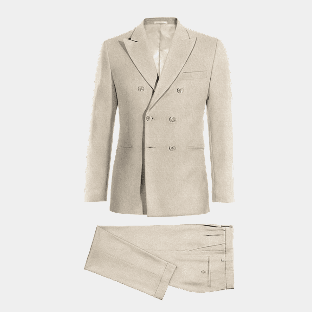 Linen Suit - Double Breasted Style Suit - Summer Suit