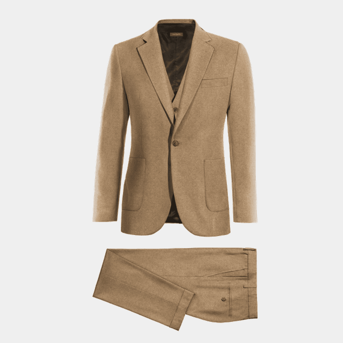Camel Suit 2 Pc Fabric Cut Piece – 3.1M