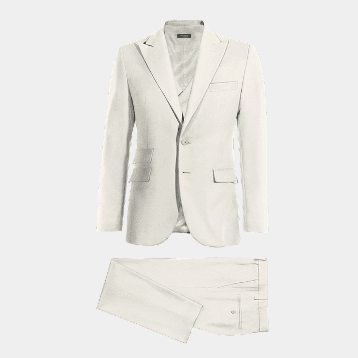 Slk3 Peak Collor One Button Super 120's Wool + Shirt + Bow Tie Suit main image 0