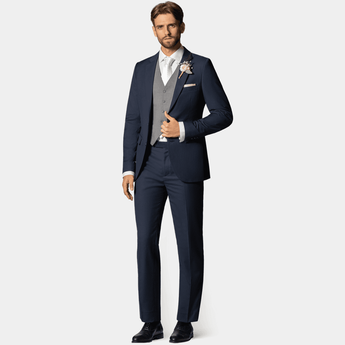 KUDORO Herrenanzug 2-teilig Slim Fit – Für Hochzeit, Business & Festliche Anlässe