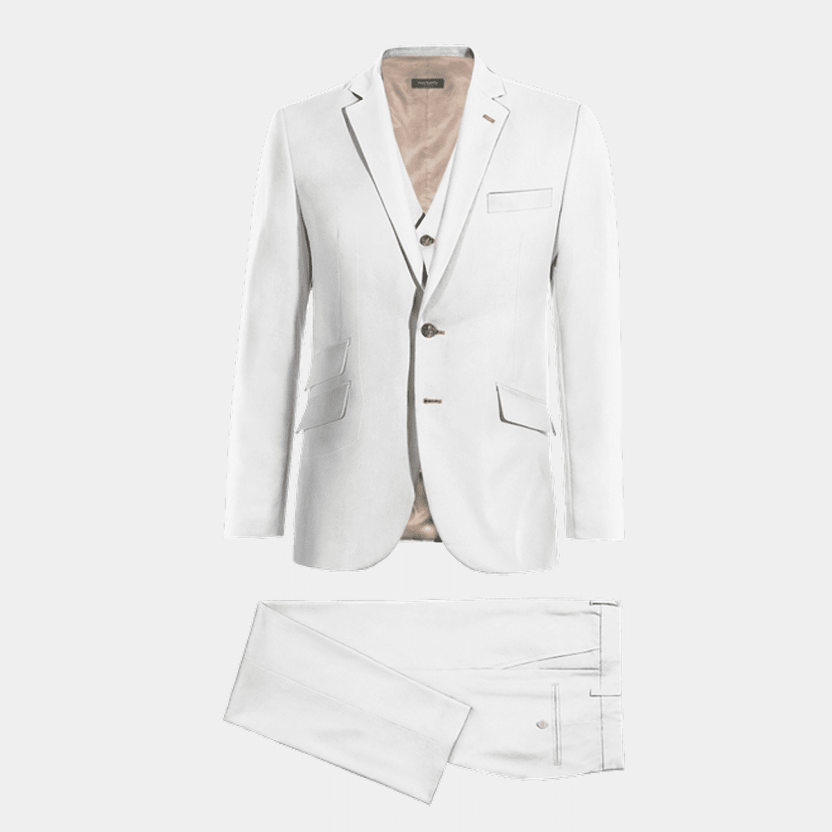 custom white suit