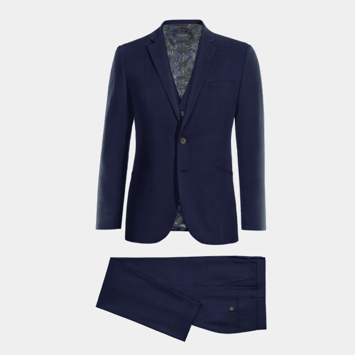 Fouger U.S.A 3-Piece Royal Slim Fit Suit