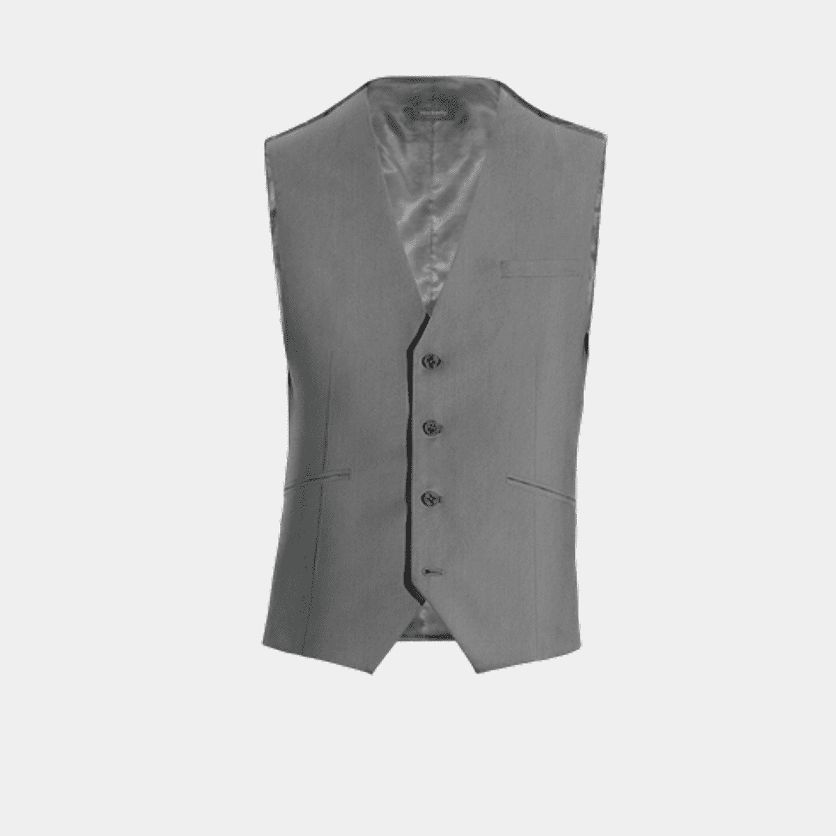 's 4 Button Formal Suit Vest