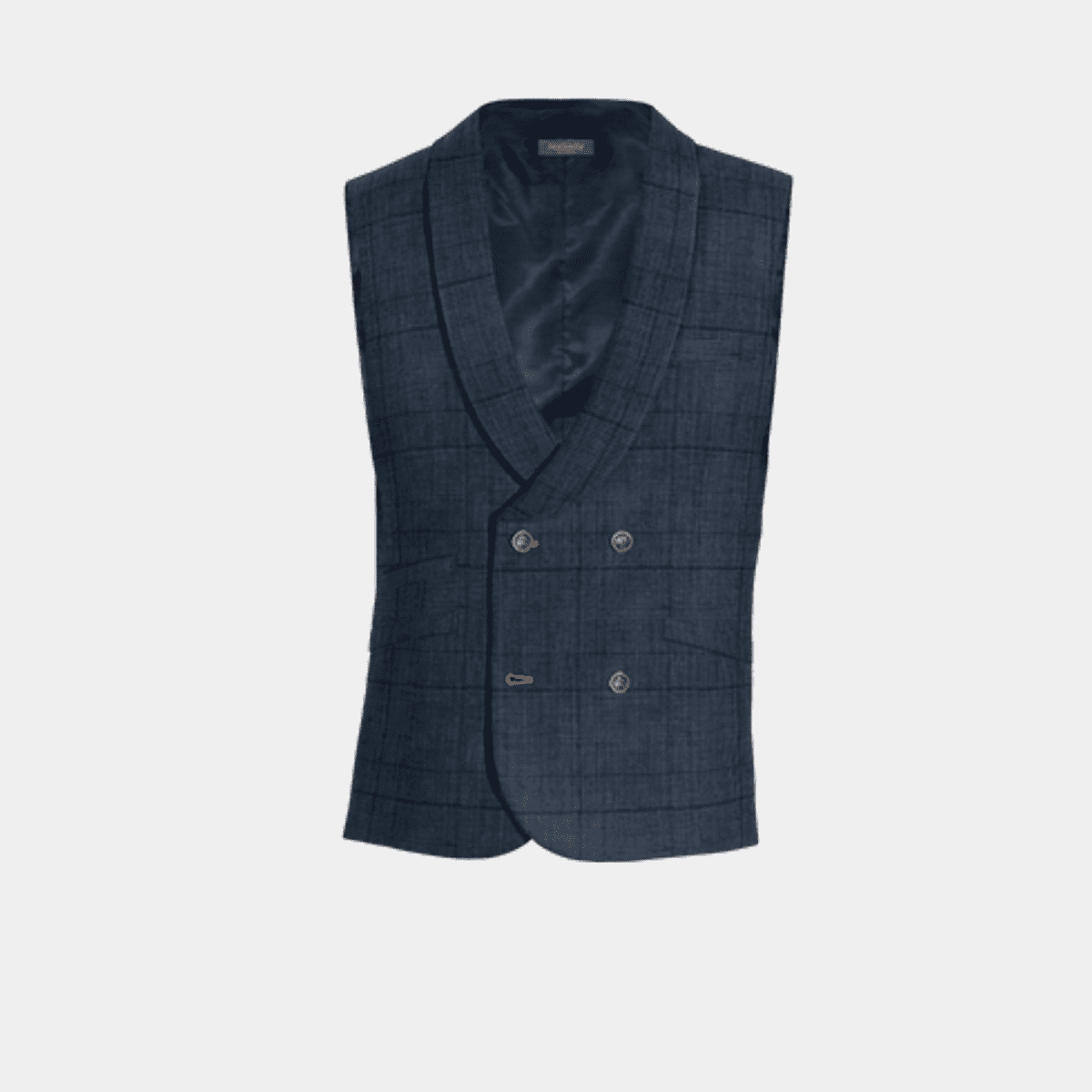 Prince of wales double clearance breasted waistcoat