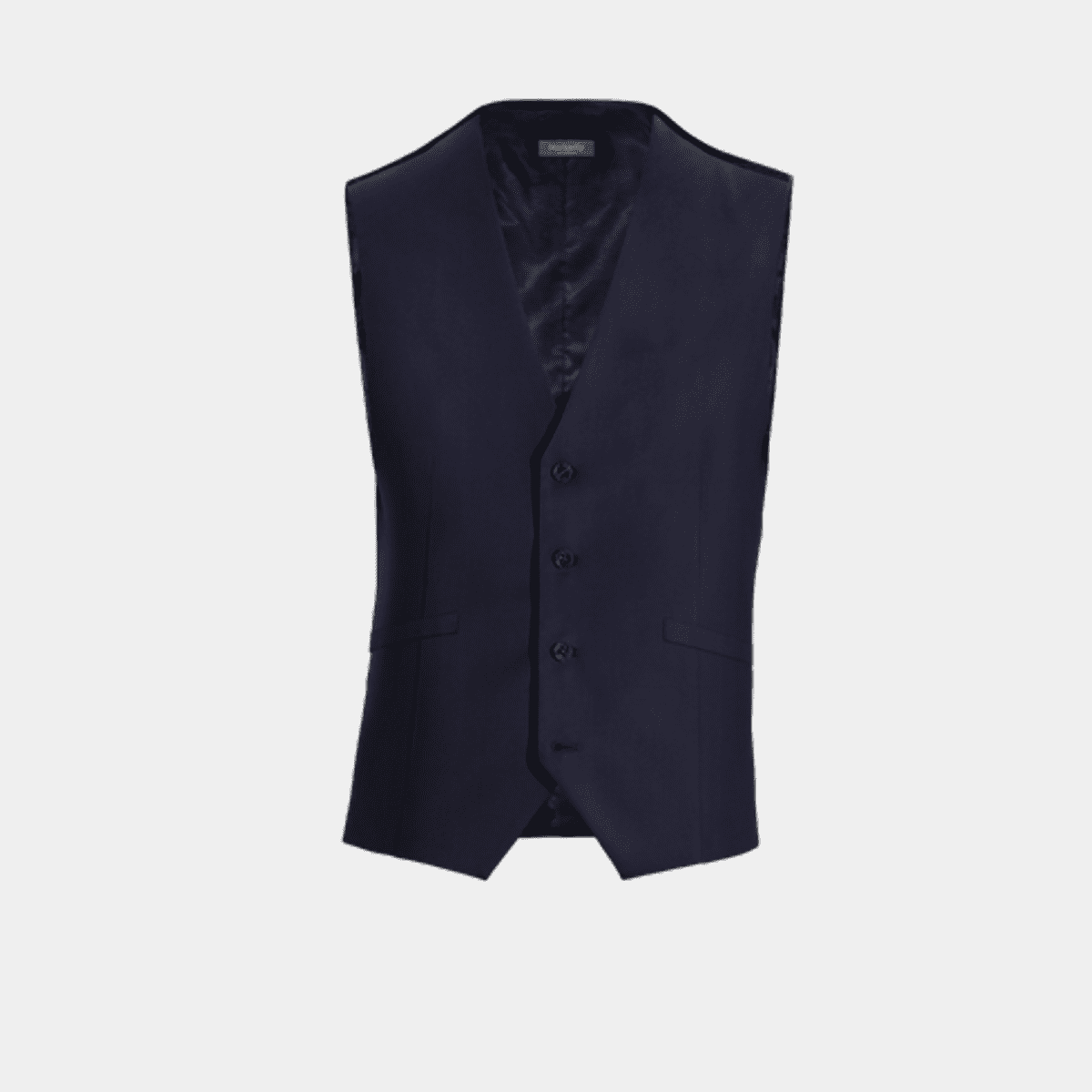 Blue water resistant 4 buttons Waistcoat