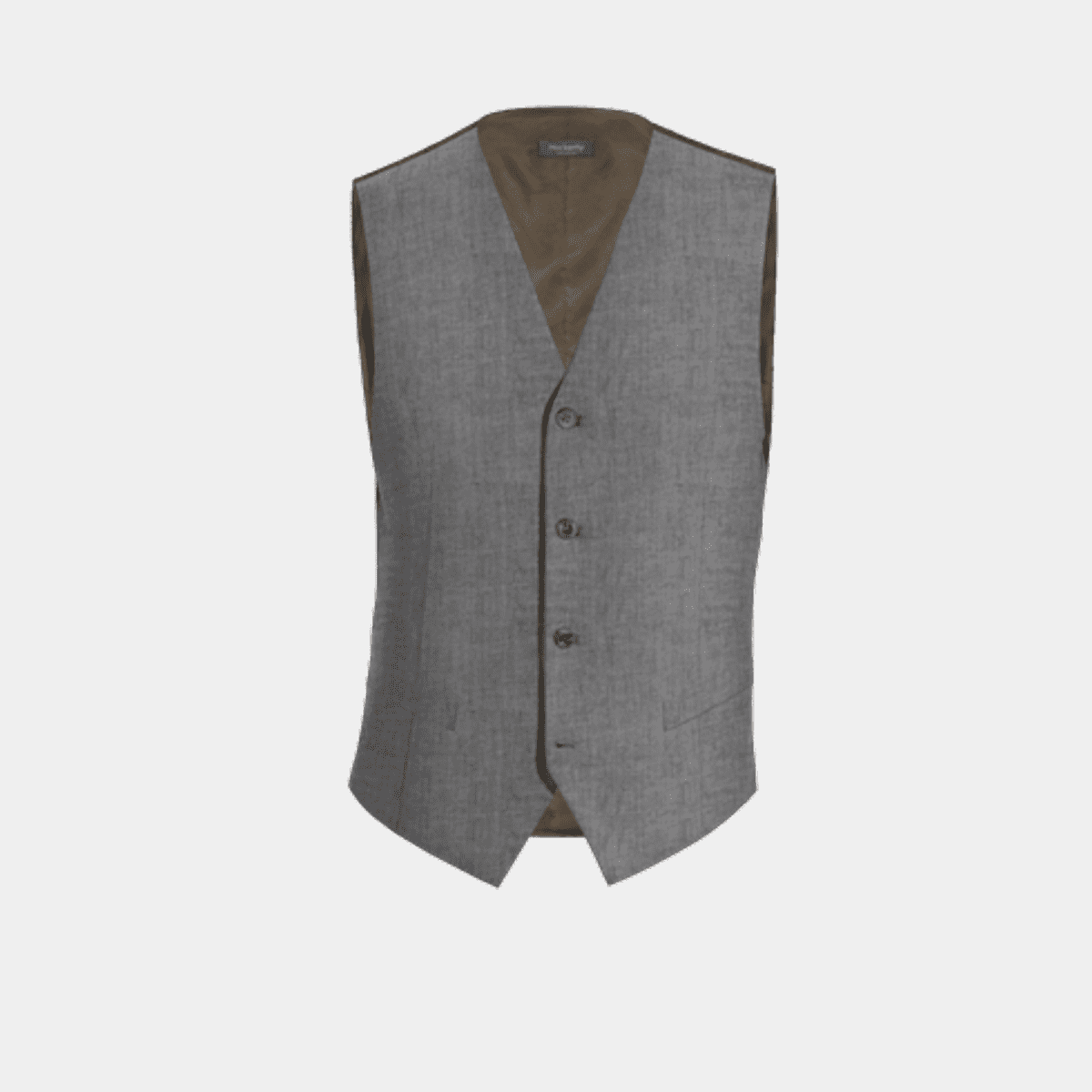 Ladies' 6 Button Vest - Empire Grey main image 1