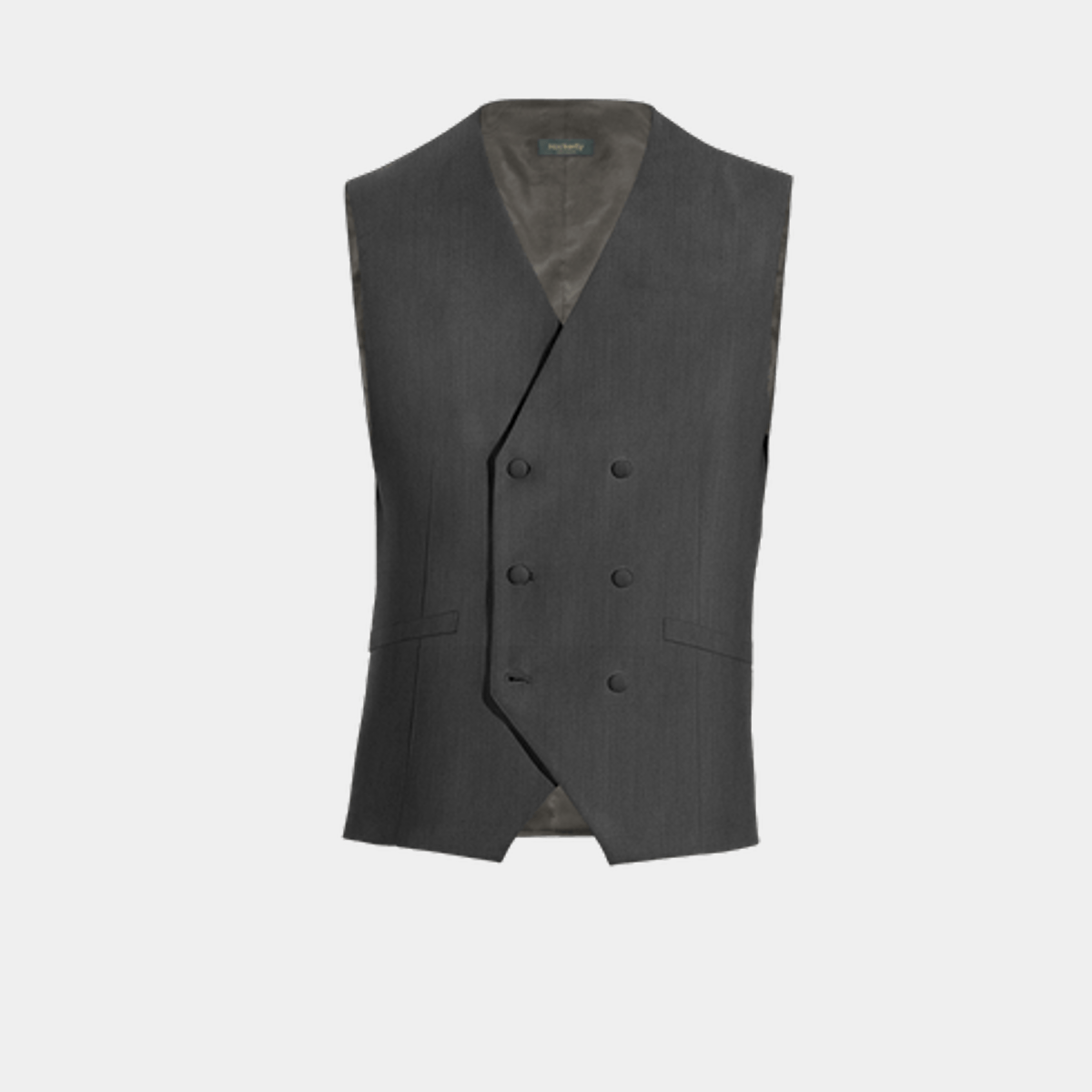Champagne Inca Silk Single Breasted 6 Button Waistcoat