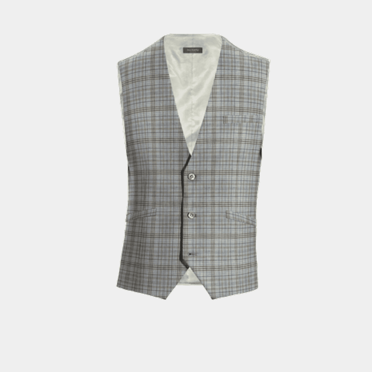 grey linen waistcoat