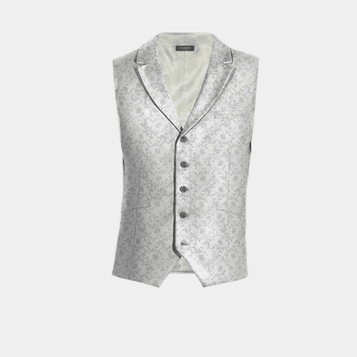 DQT Gilet Bambino In Jacquard Con Motivo Greco | Per Matrimoni E Cerimonie | Taglie 2-14 Anni (22-34") - 5