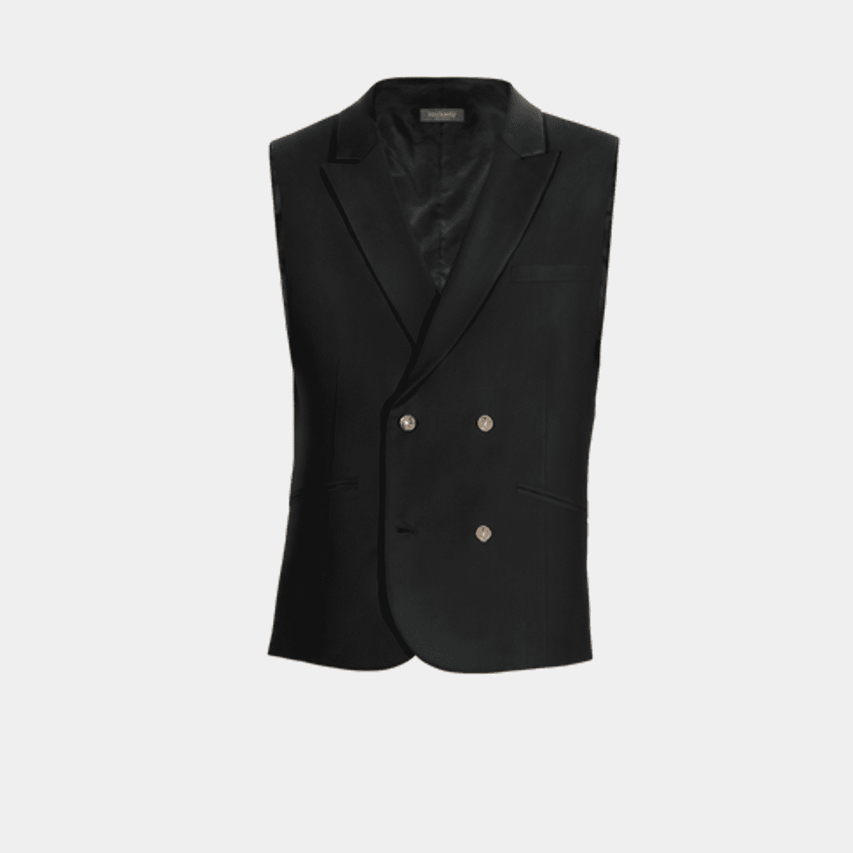 New Look - Gilet de costume boutonné - Noir