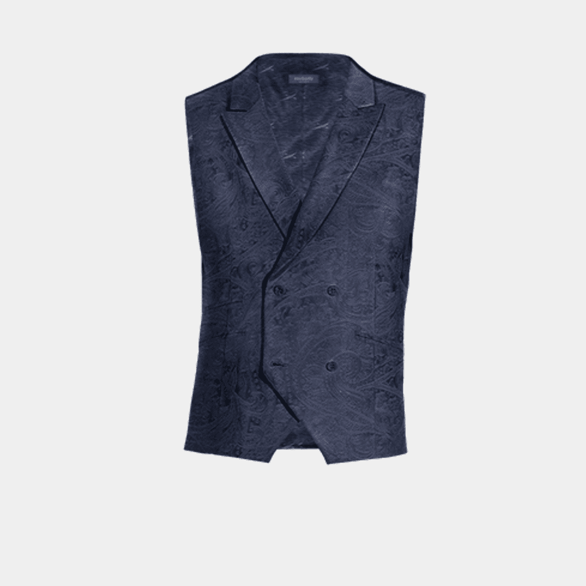 Navy blue shop double breasted vest