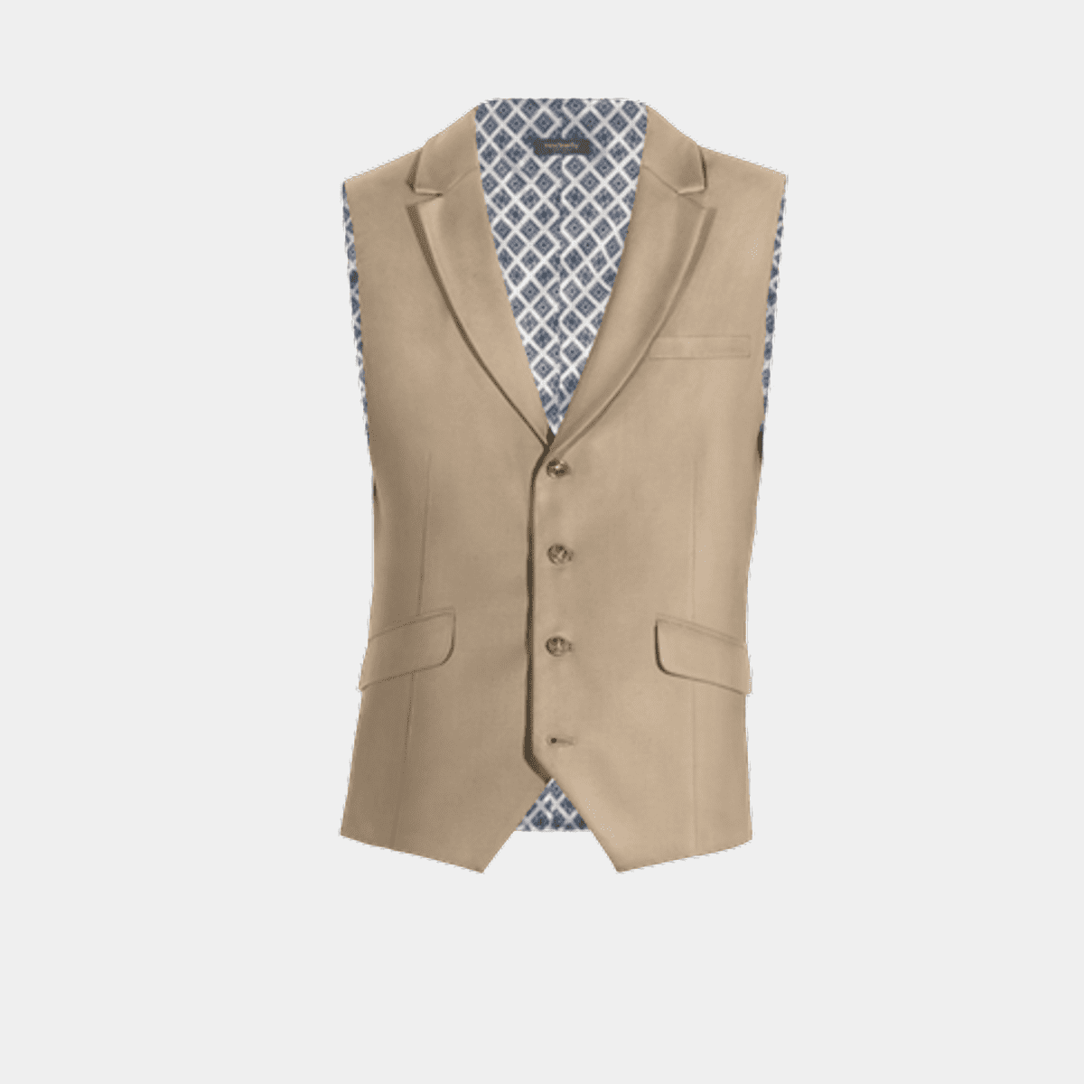 champagne waistcoat and tie