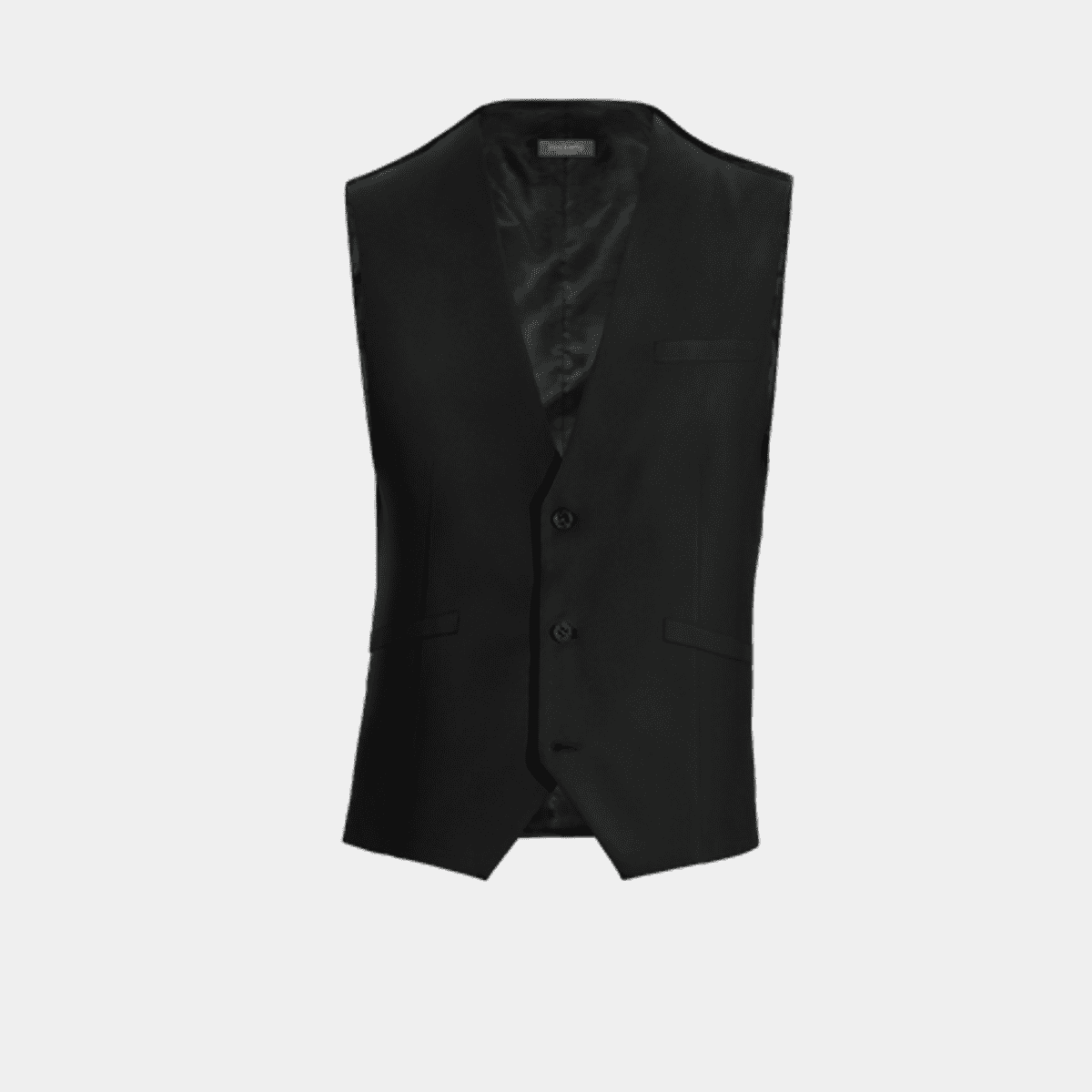 Black wool hotsell waistcoat mens