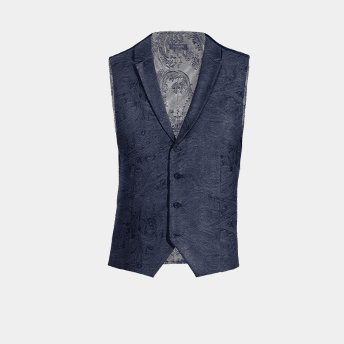 Navy Velvet Waistcoat