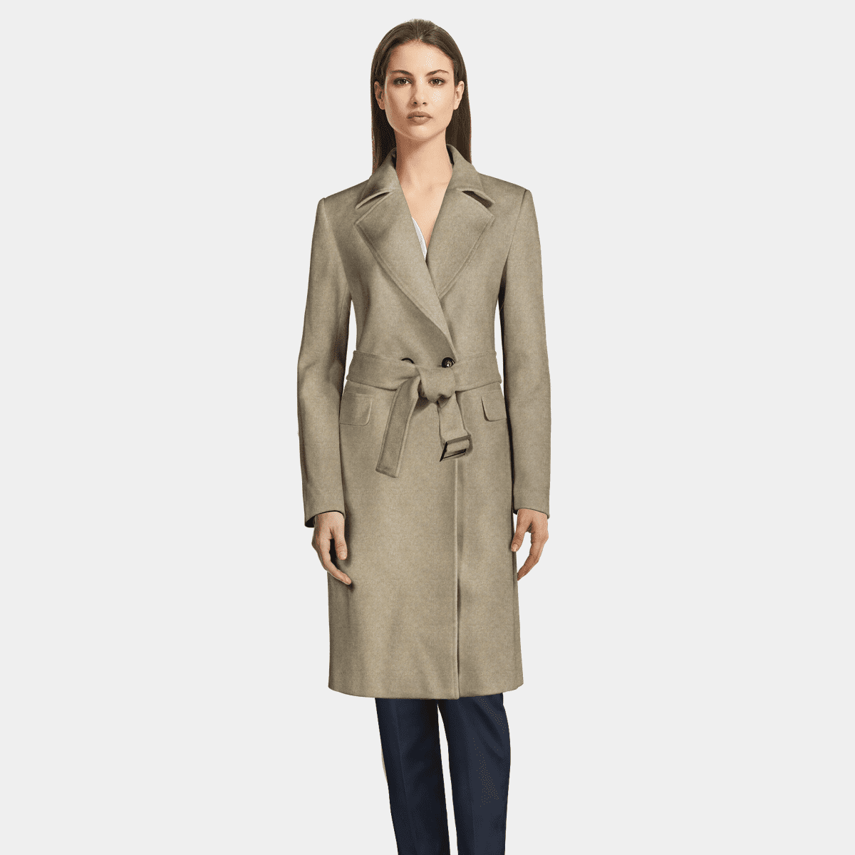 sand trench coat
