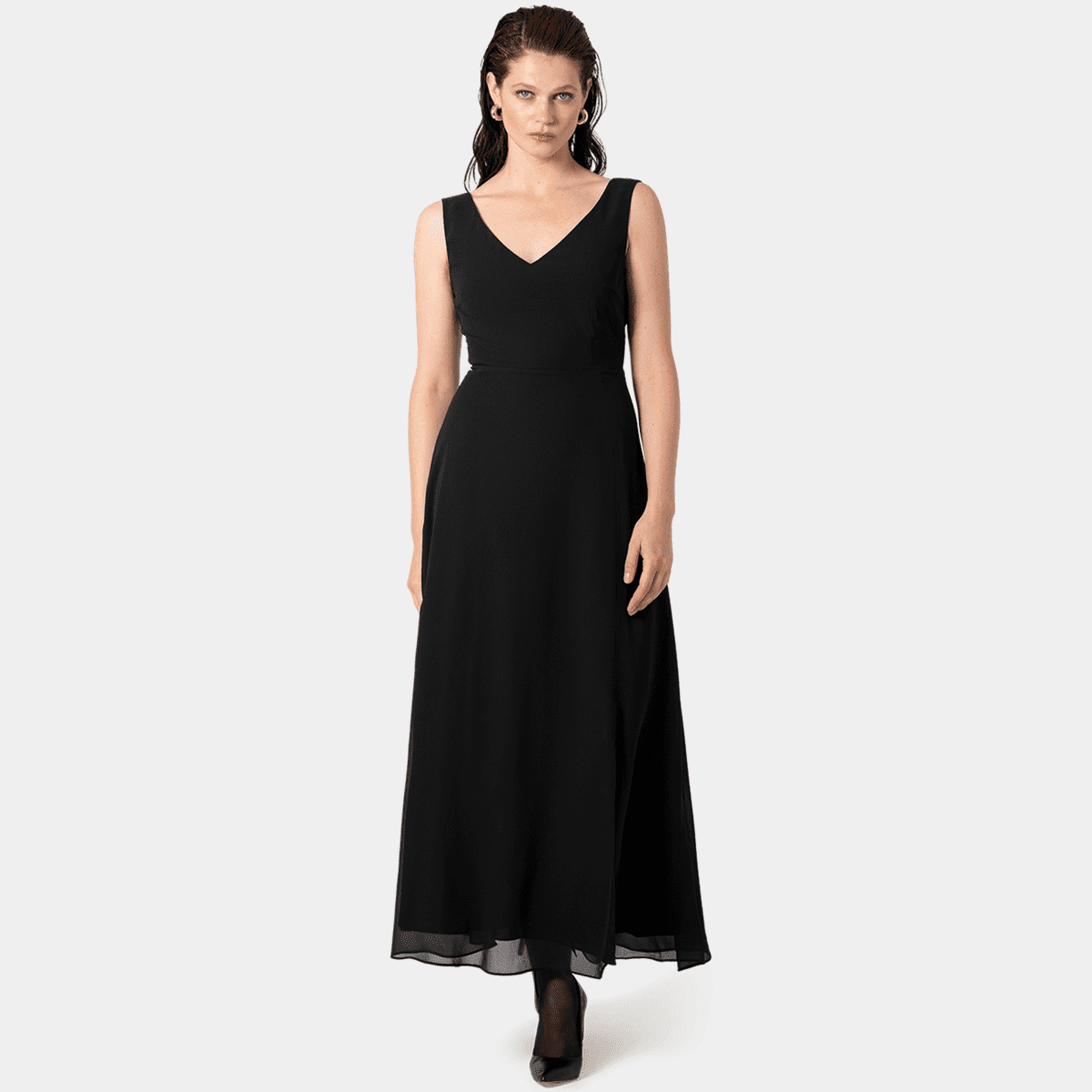 Samira Long Dress - Black