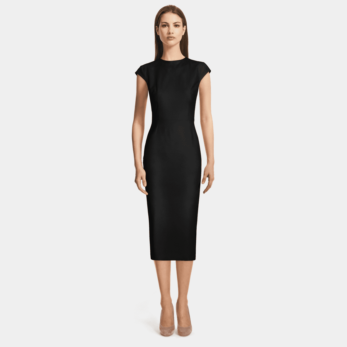 long sleeve formal fitted evening dress product info and reviews Lenovia 5270 #mikel-black Size:M(7-8) Mccalls Costume Patterns