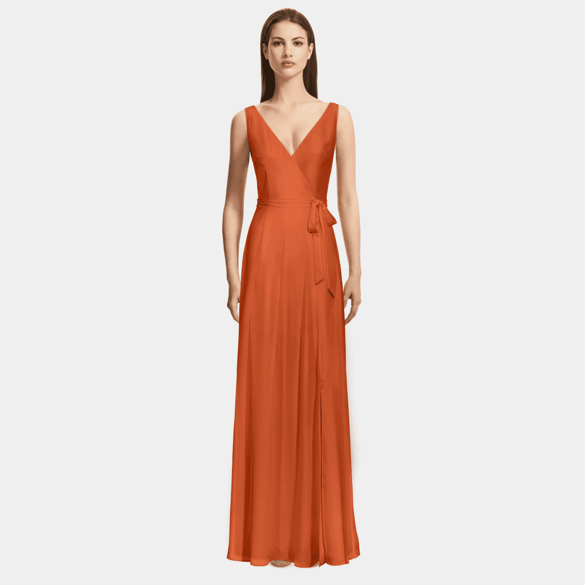 Terracotta Wrap Maxi Dress Terracotta Wrap Maxi Dress