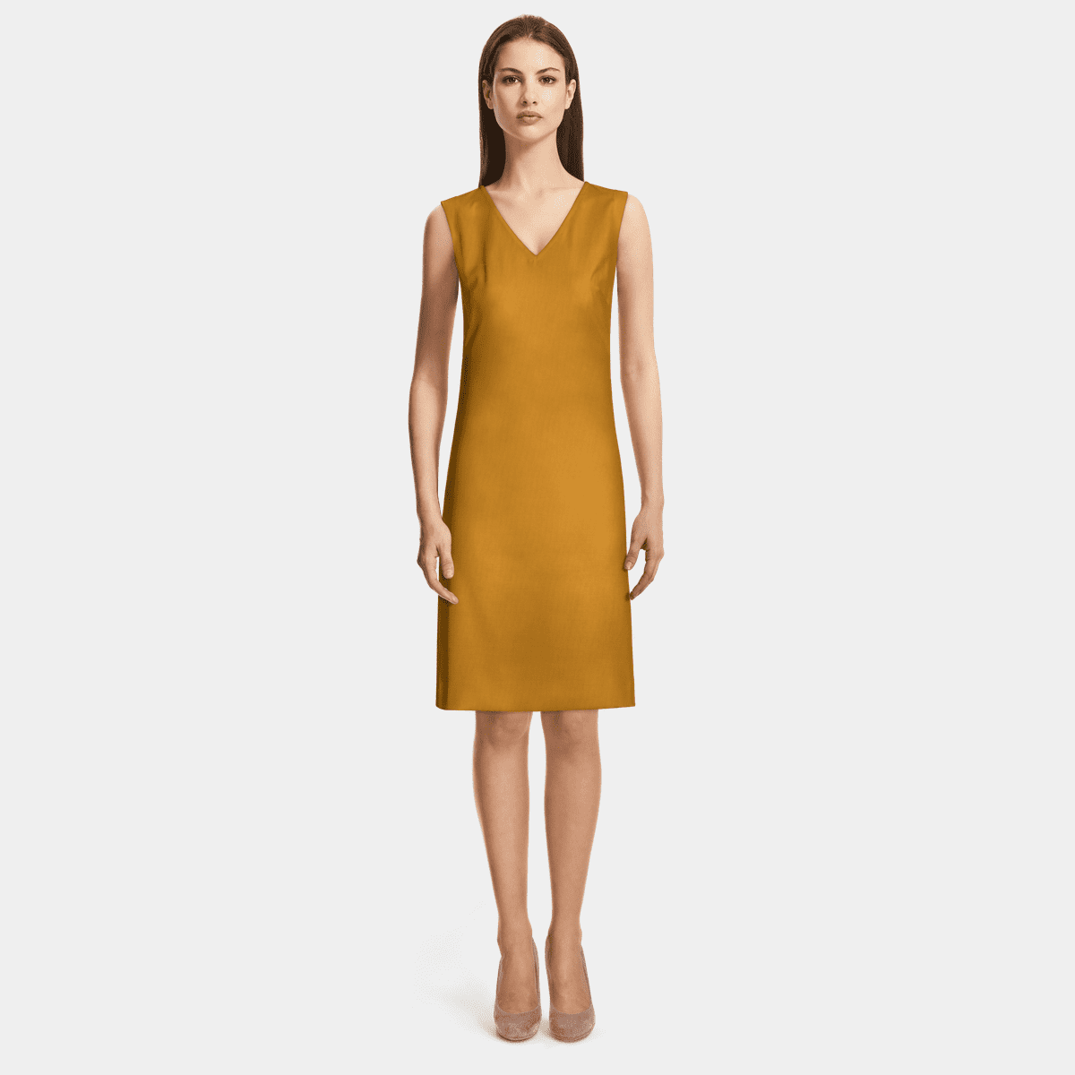 V-Neck Shift Dress