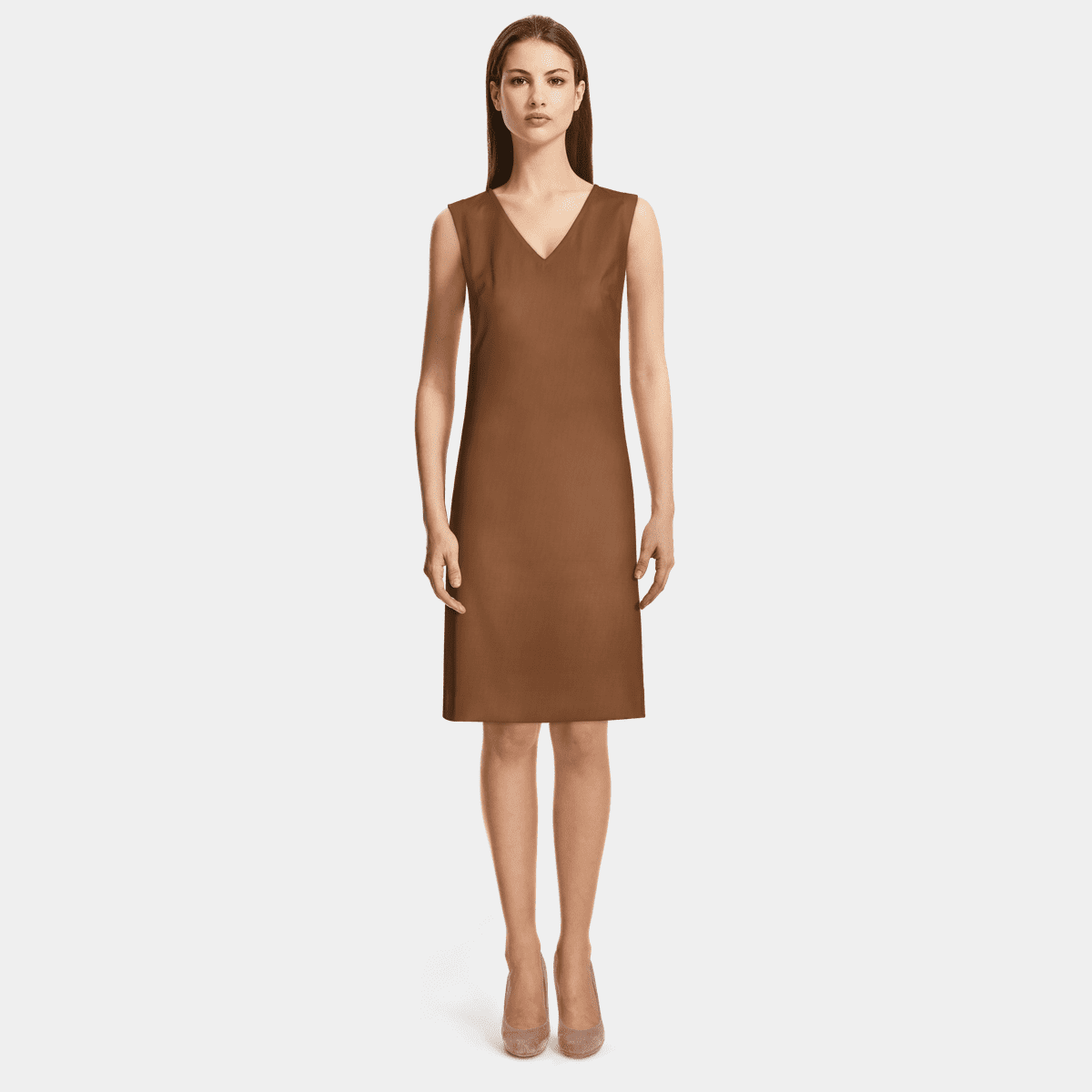 Shadow Shifter V-Neck Dress