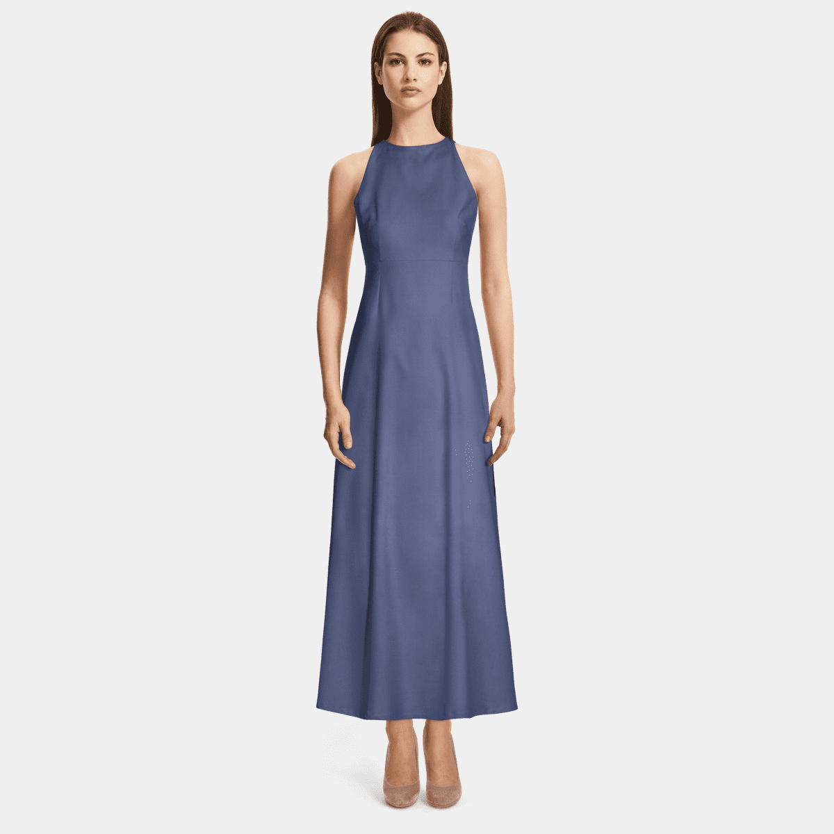 Paris Street Halter Long Dress