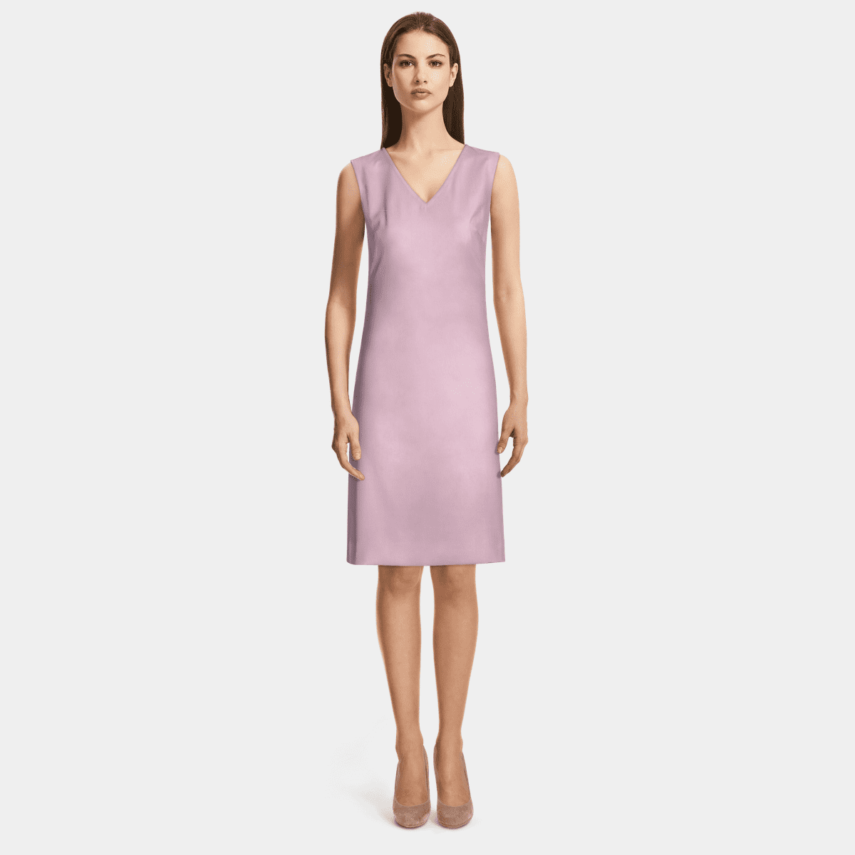 4510575 Purple Shift Dress