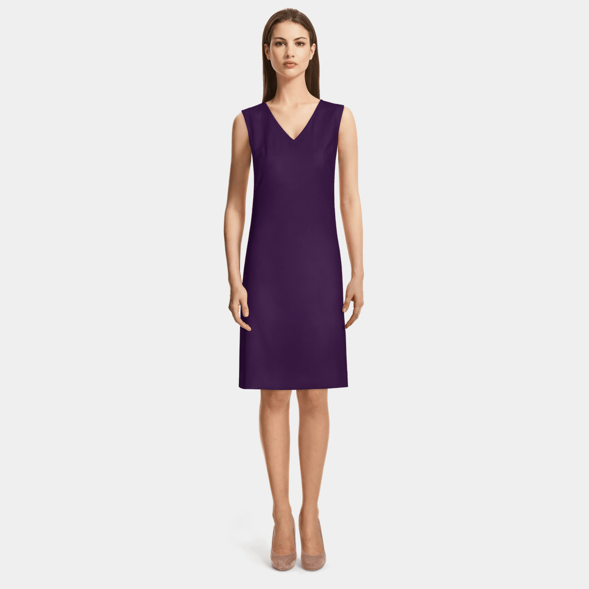 dark purple shift dress COS purple speckled long sleeve shift dress size 4