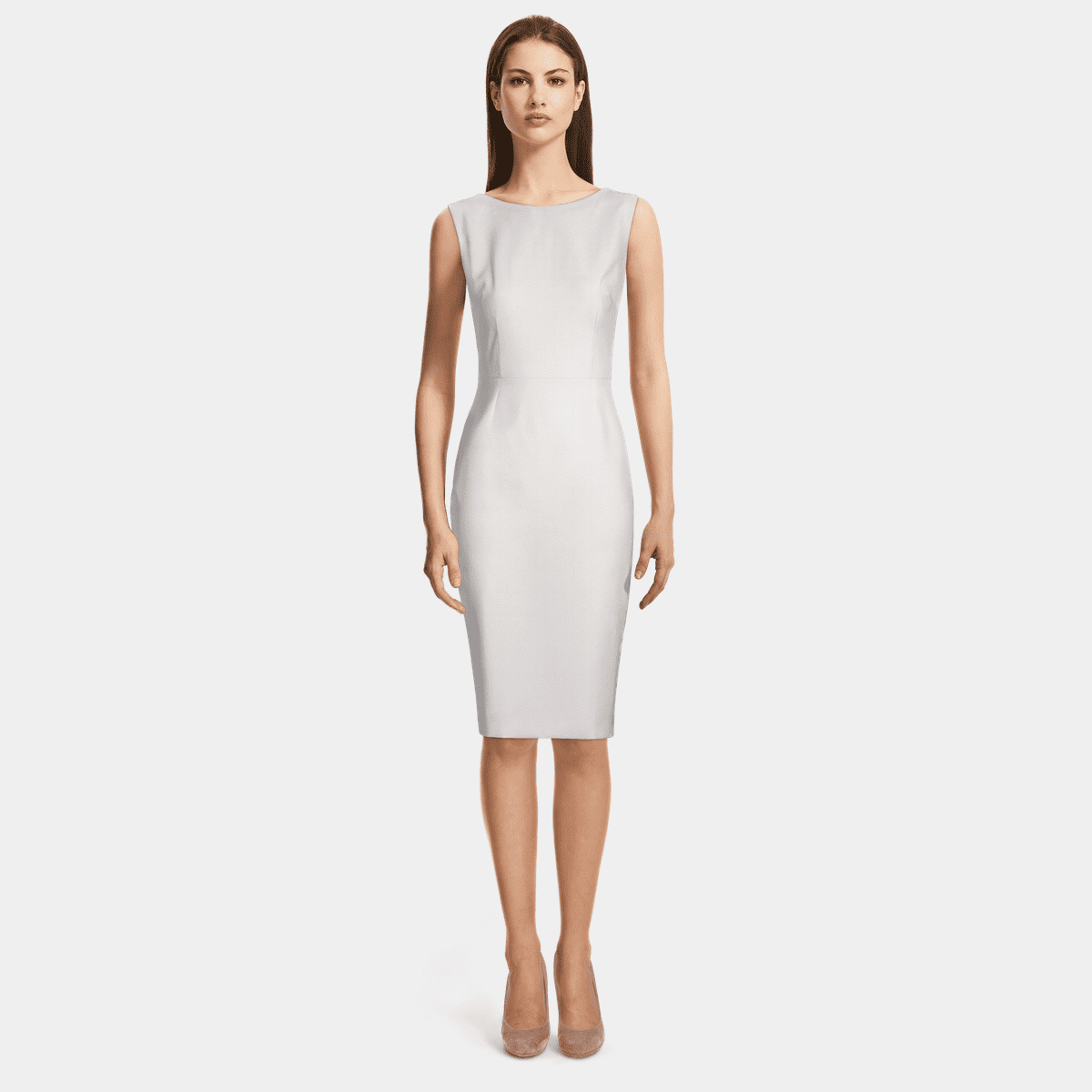 Vtido Largo Suelto Para Mujer, Vtido De Verano Con Cote En V Profundo, Color Sólido, Satén, Abertura Alta, Sin Tirant, Manga Corta - AliExprs