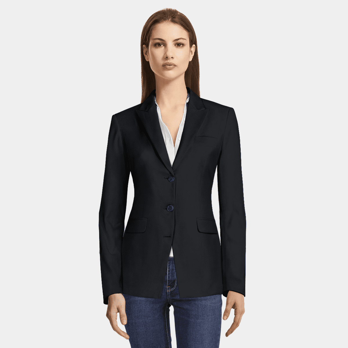 KANGRA Blue Wool Blazer main image 0