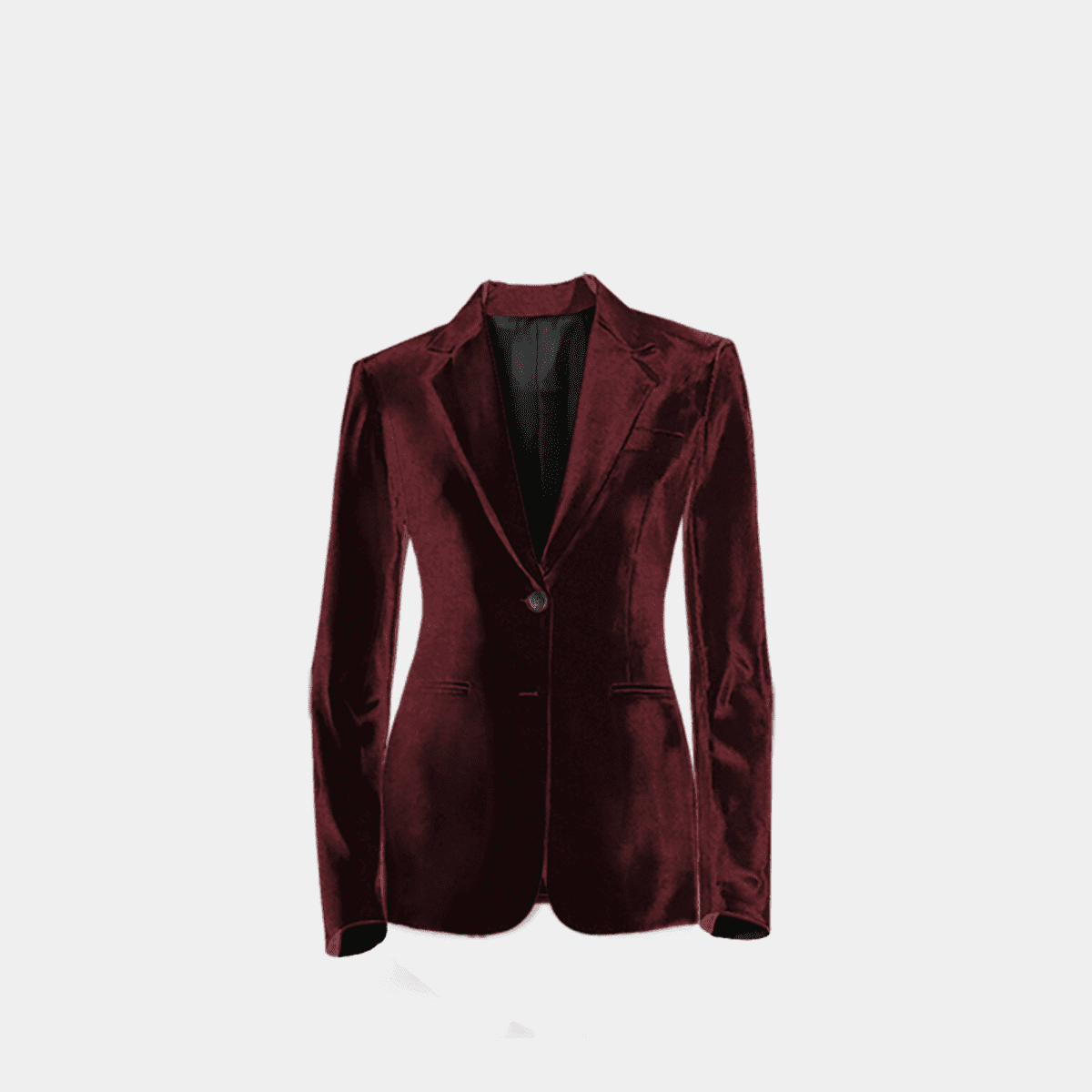 Ladies red velvet blazer best sale