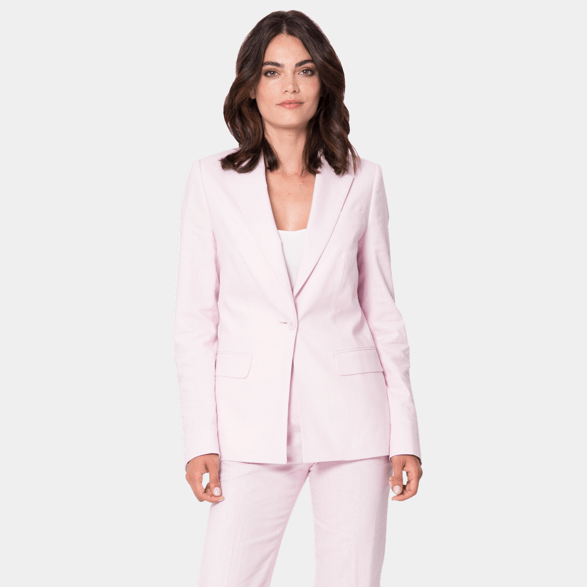 Light Pink linencotton Blazer 169 Sumissura