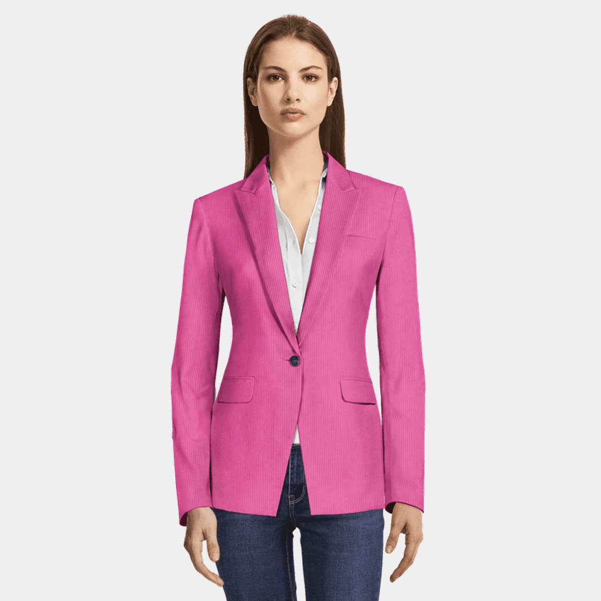 Women's pink corduroy Blazers Sumissura