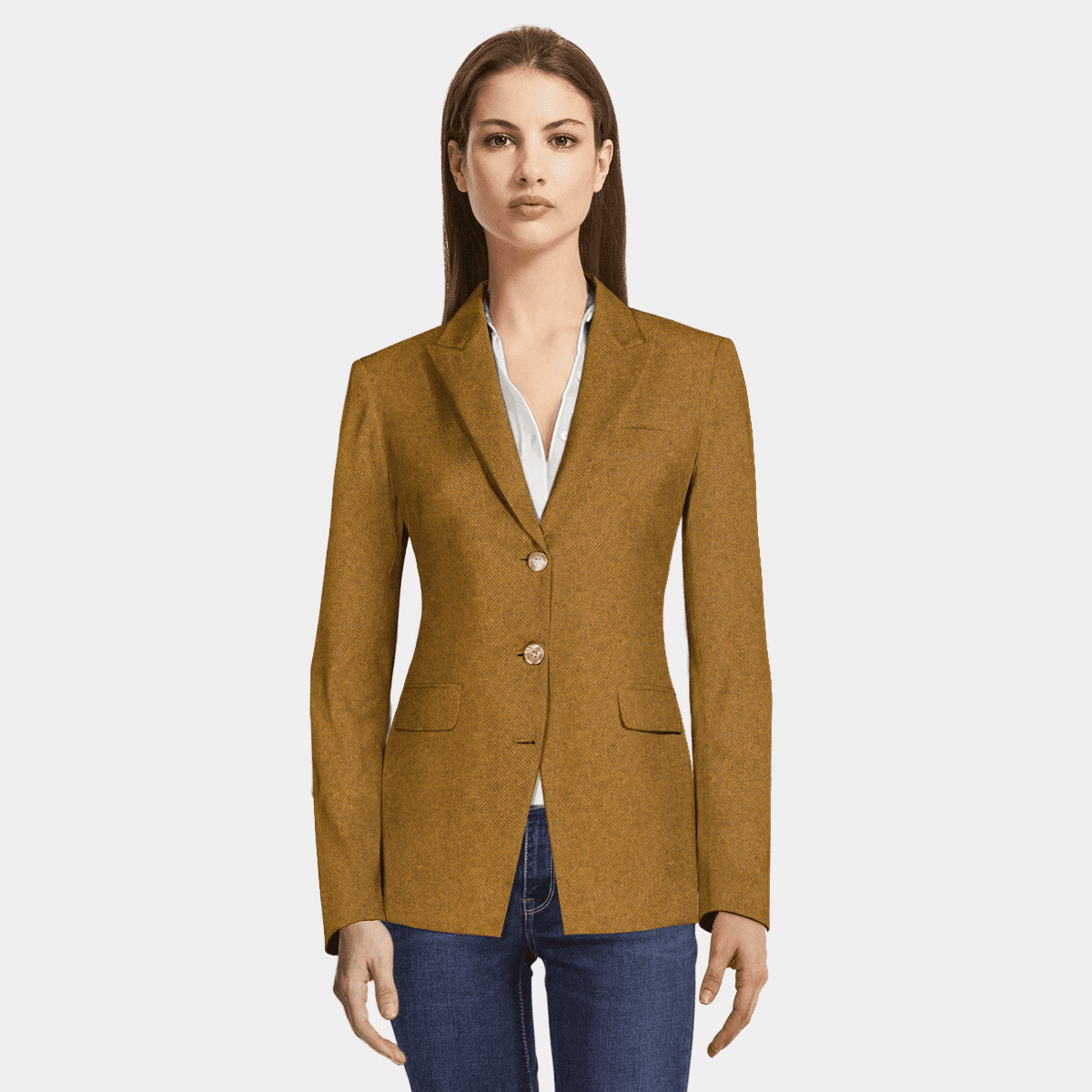 Maje yellow Tweed Collarless Blazer | Harrods UK