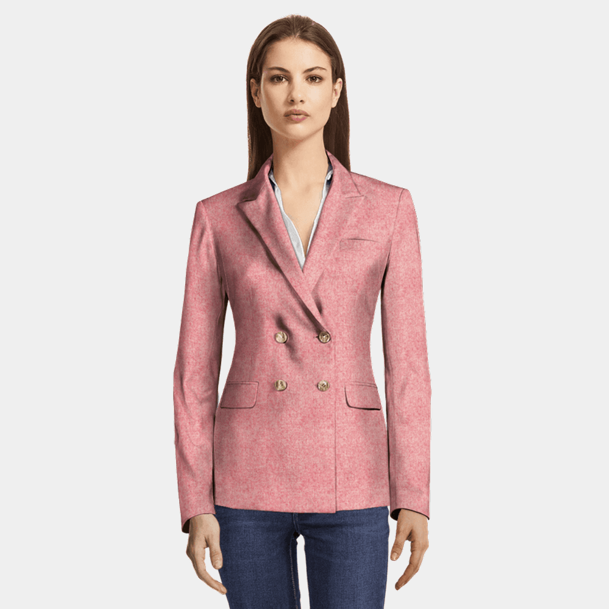 Women's pink tweed Jackets Sumissura