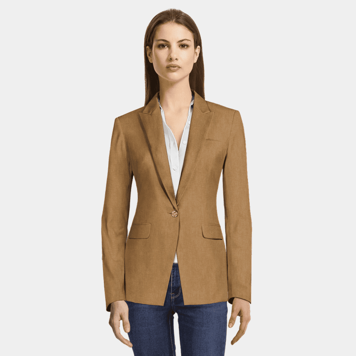 Women's herringbone linen Jackets Sumissura