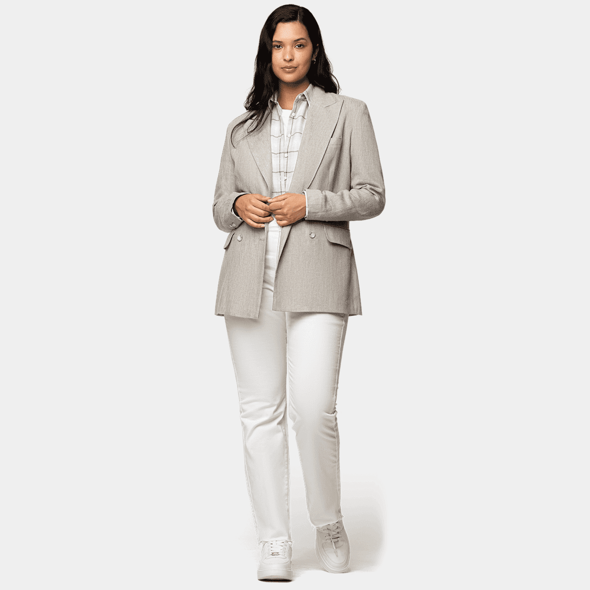Noella - Kasaundra Blazer 12700029 - 1206 - Oyster main image 0