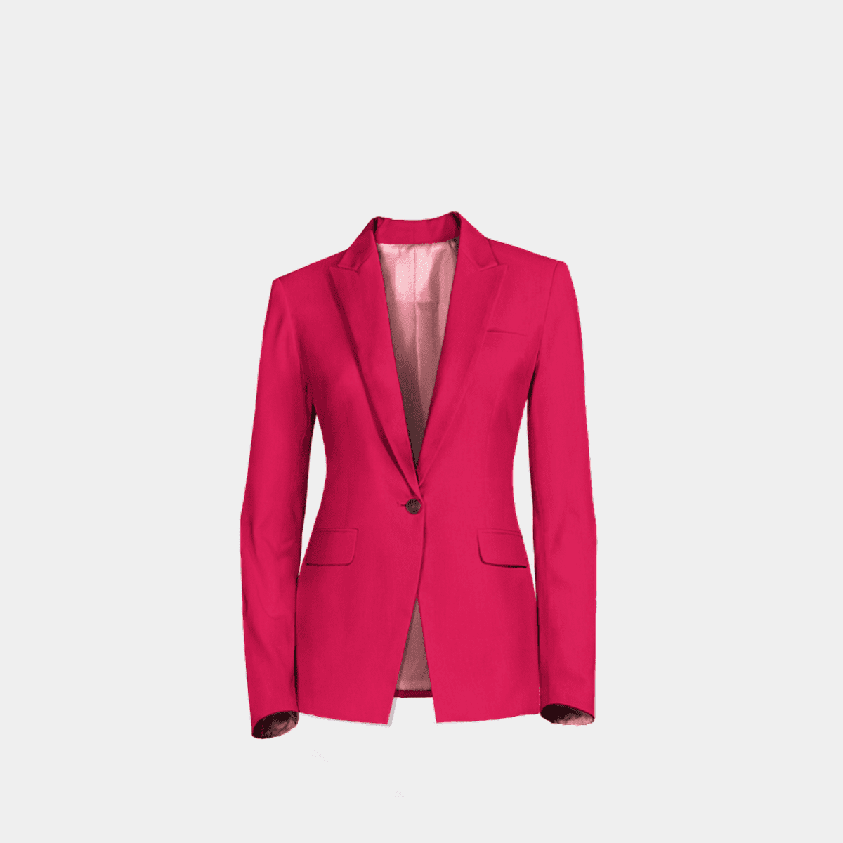 Men's Pink Peak Lapel One Button Blazer main image 0