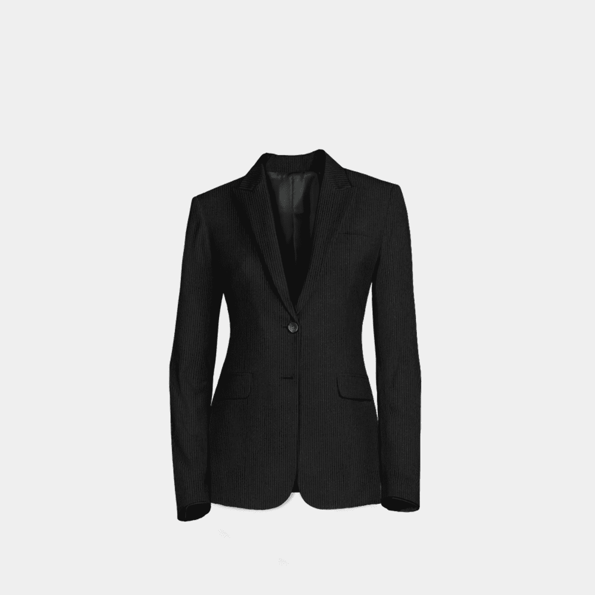 Black corduroy Blazer with peak lapels | Sumissura