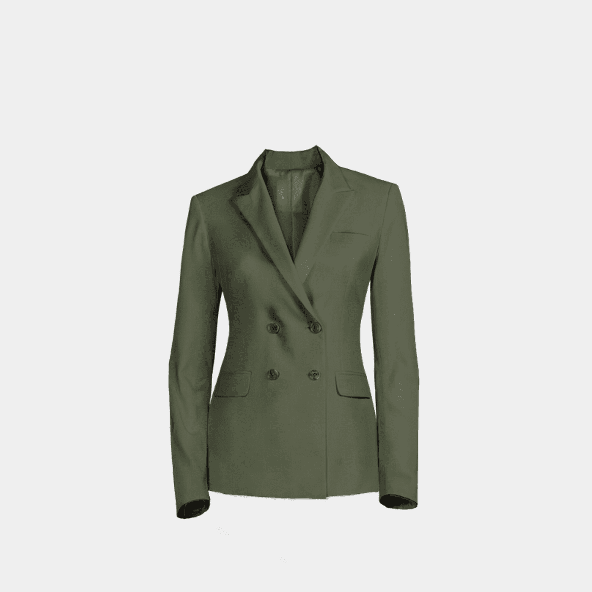 Sage Green stretch double breasted Blazer