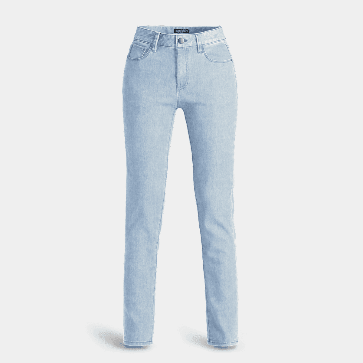 JUNA Textured Slim Slit Hem
  Pants main image 1