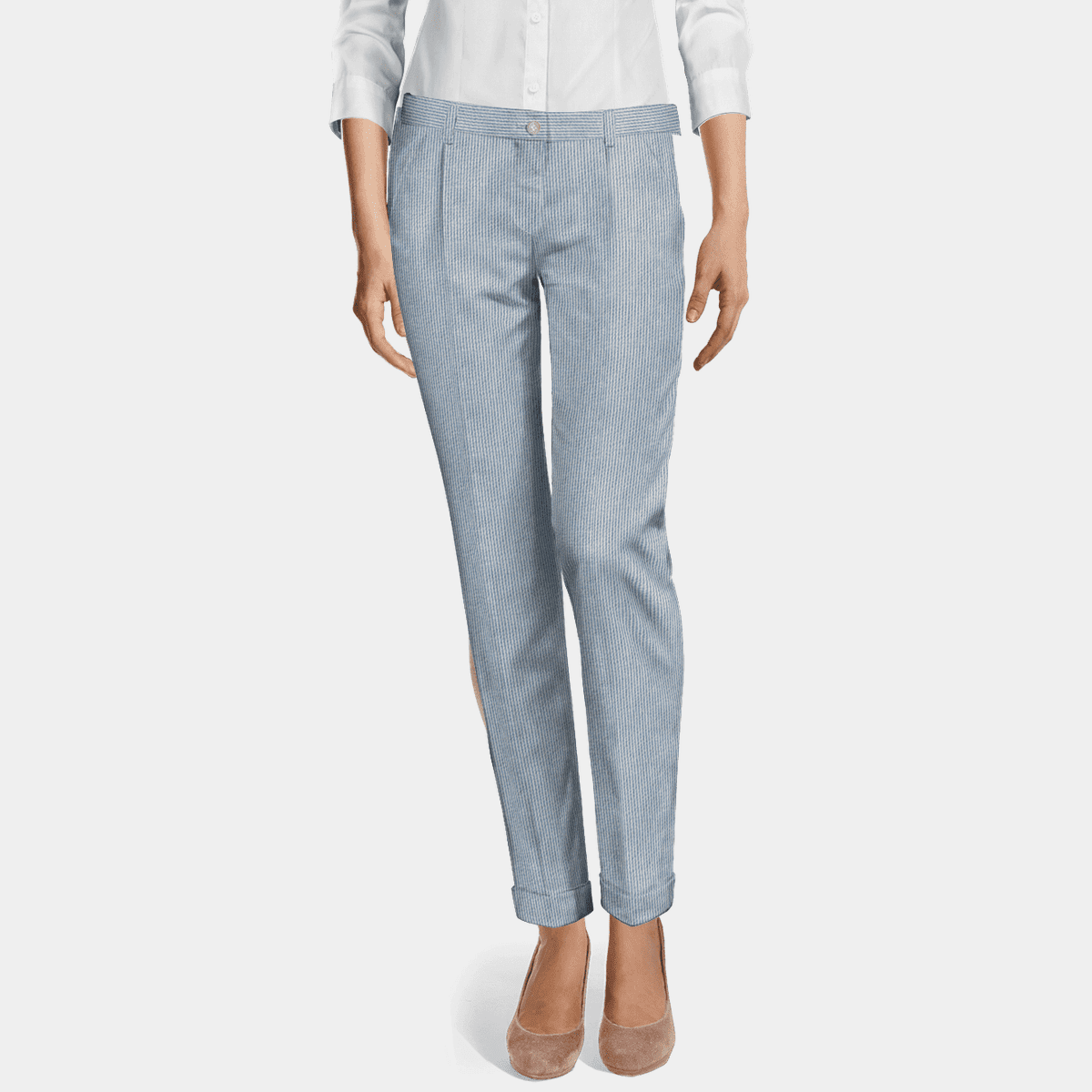 2942090 Blue Cigarette Pants
