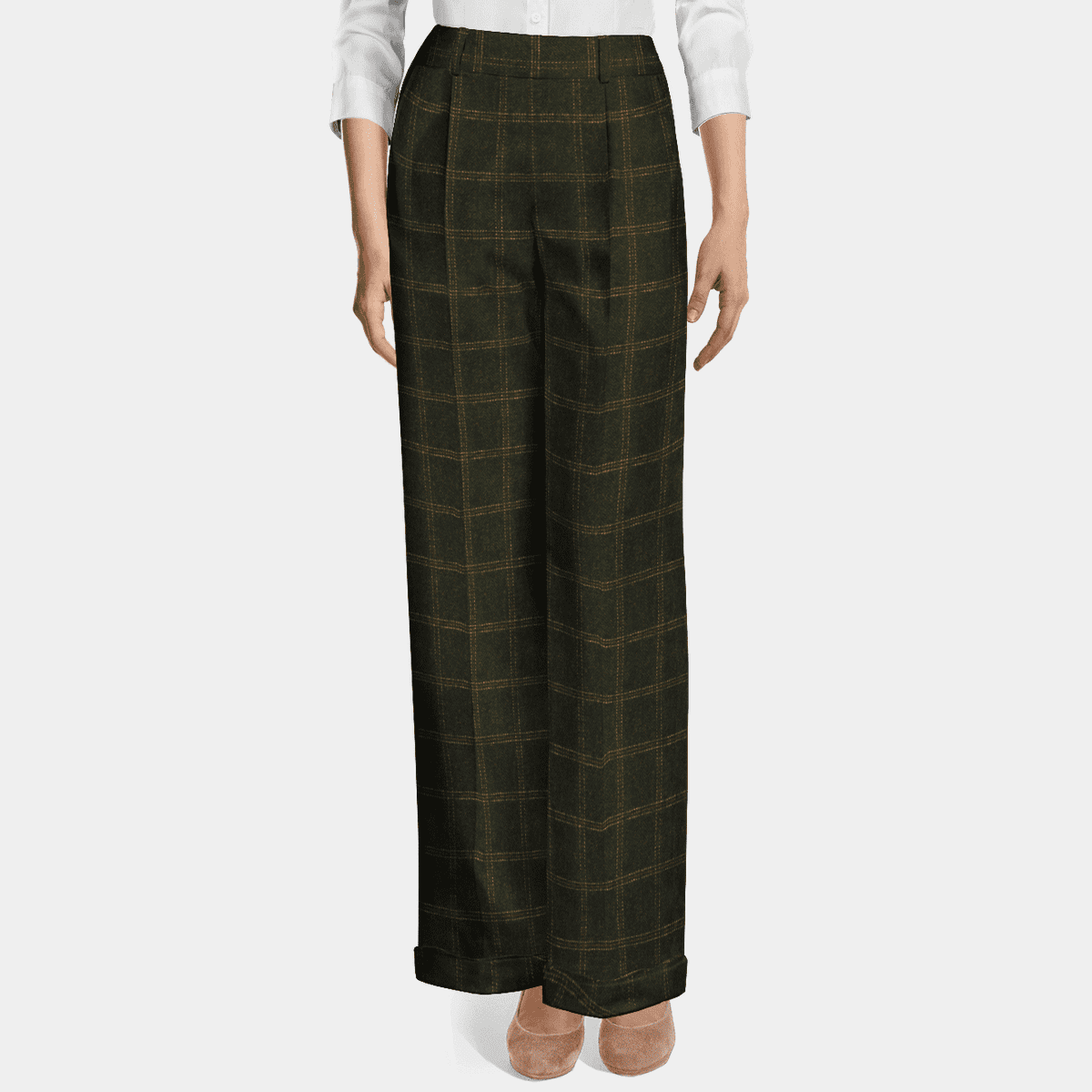 Compact Weather Cloth 2tone Long Pants main image 1